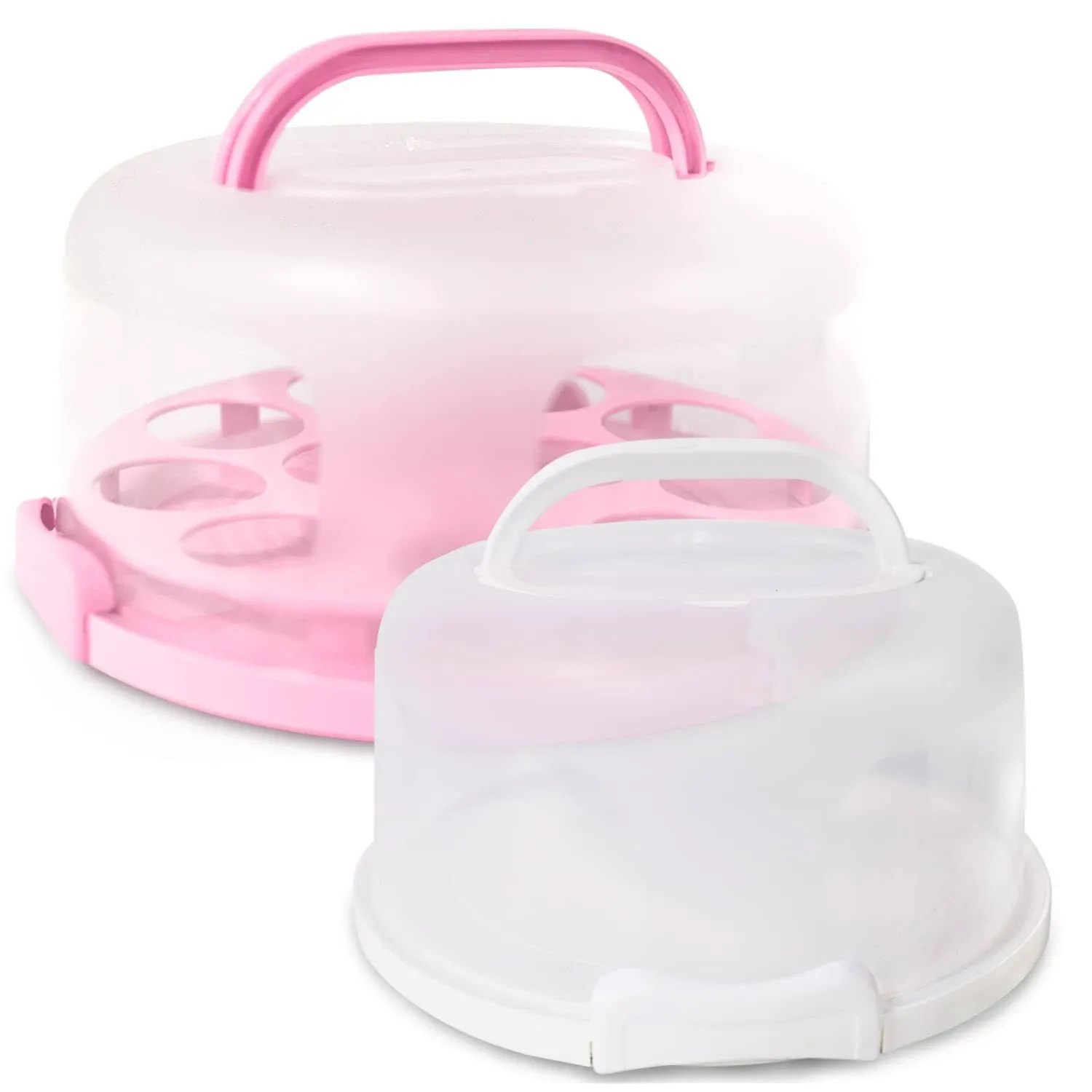 Cake Carrier Cake Carrier With Lid And Handle 2 Sets Of Cake Storage Containers 