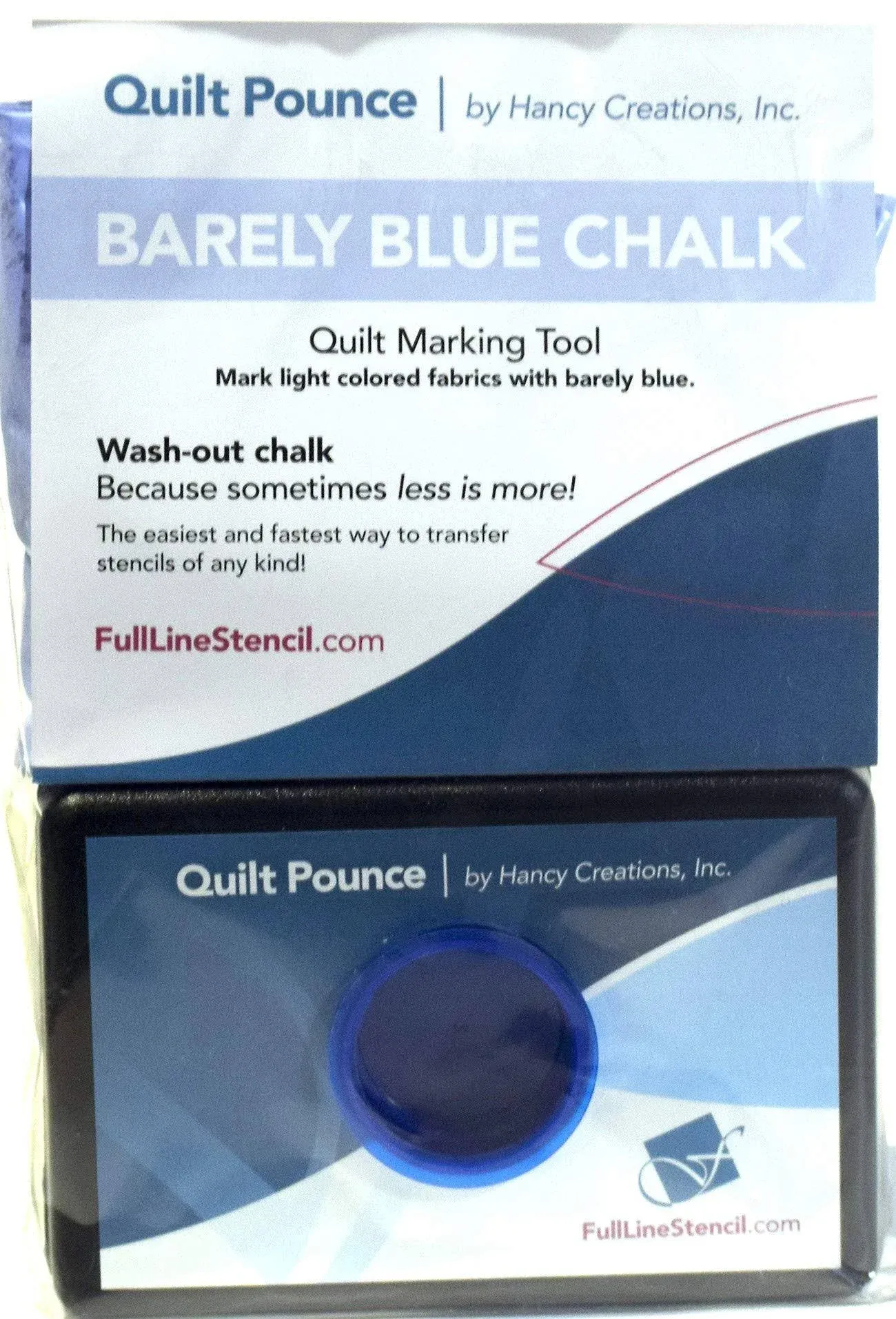 Hancy Quilt Pounce Pad W-CHALK Powder-4oz Barely Blue