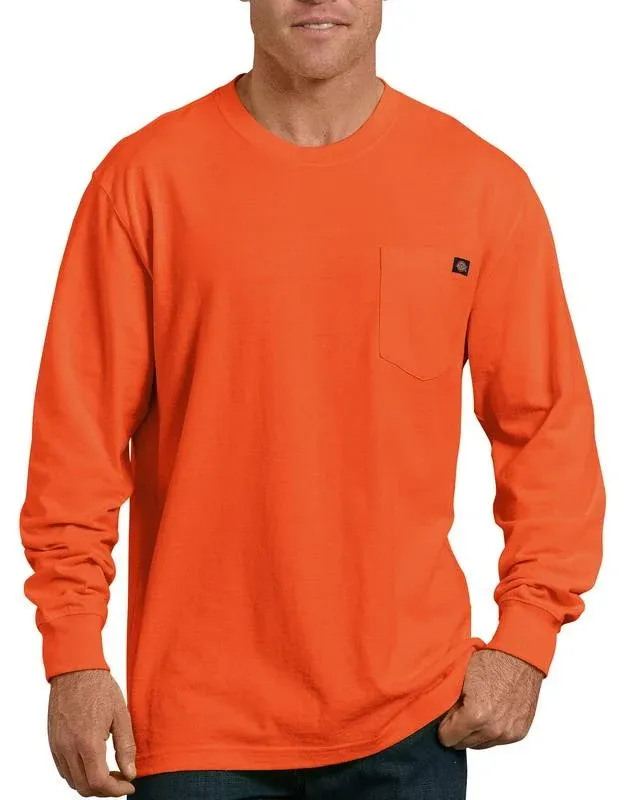 Heavyweight Neon Long Sleeve Pocket T-Shirt