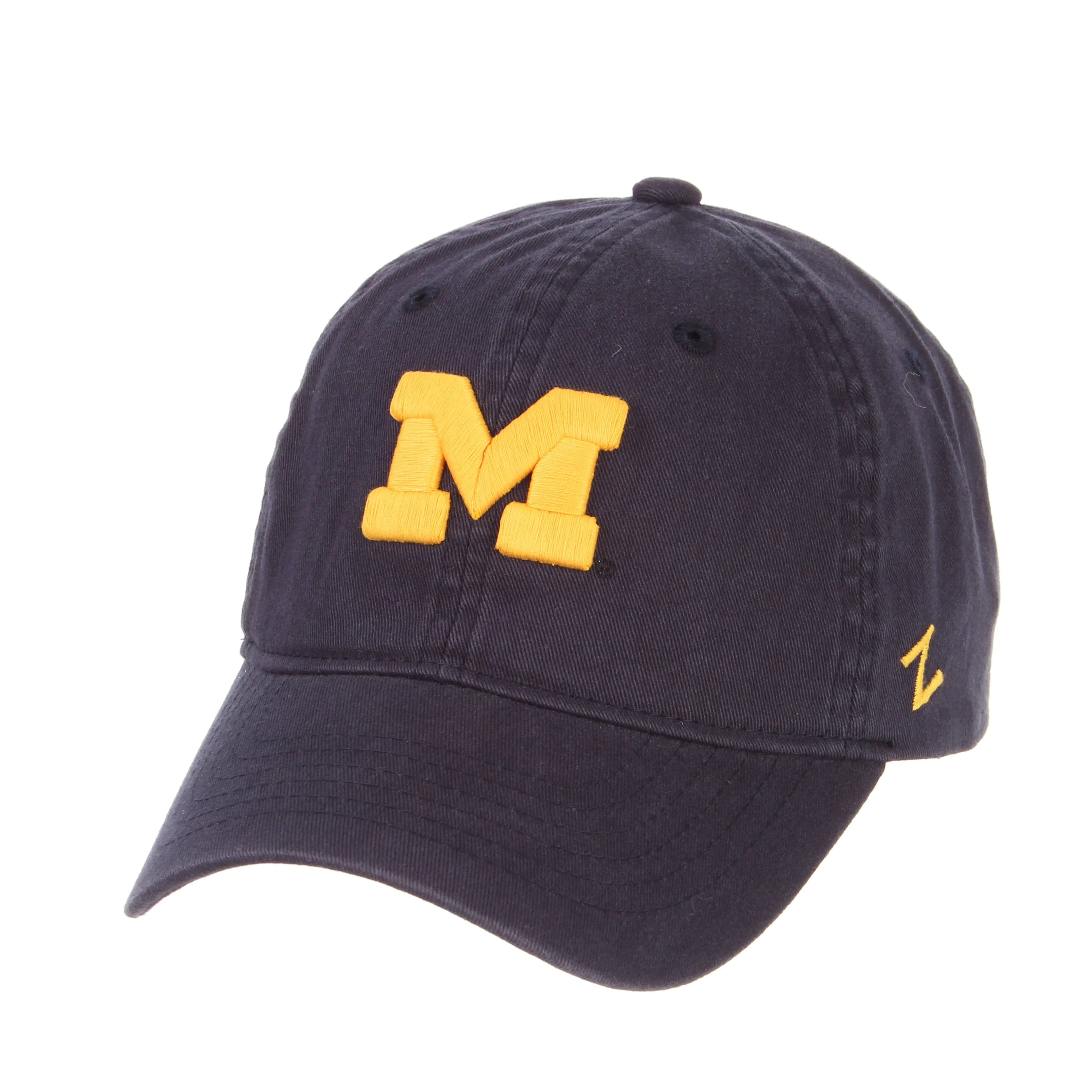 NCAA Zephyr Michigan Wolverines Mens Scholarship Relaxed Hat, Adjustable, Team Color