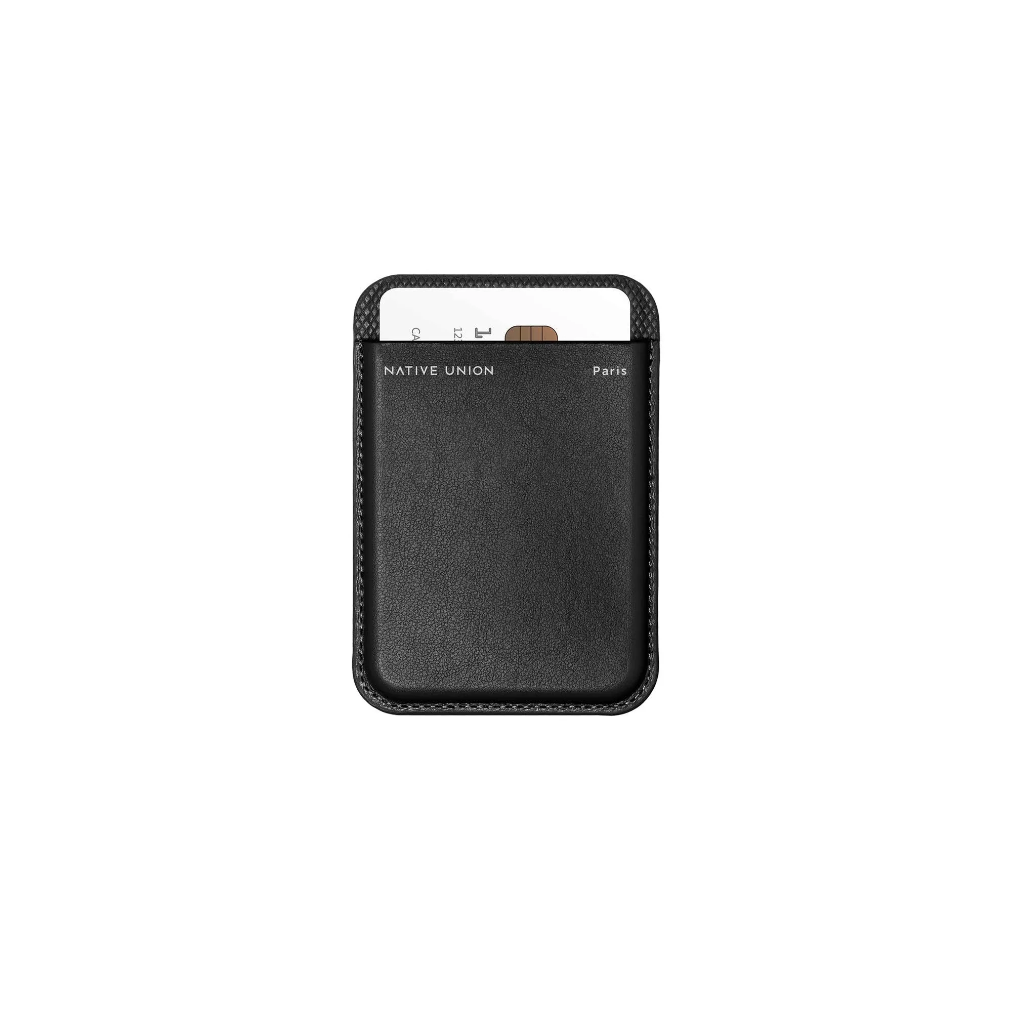 Native Union (Re Classic Wallet | Magnetic – MagSafe Compatible Card Holder for iPhone 16, 15, 14, 13, 12 – Extra Secure & Ultra Slim – Safely Stores 3 Essential Cards (Black)