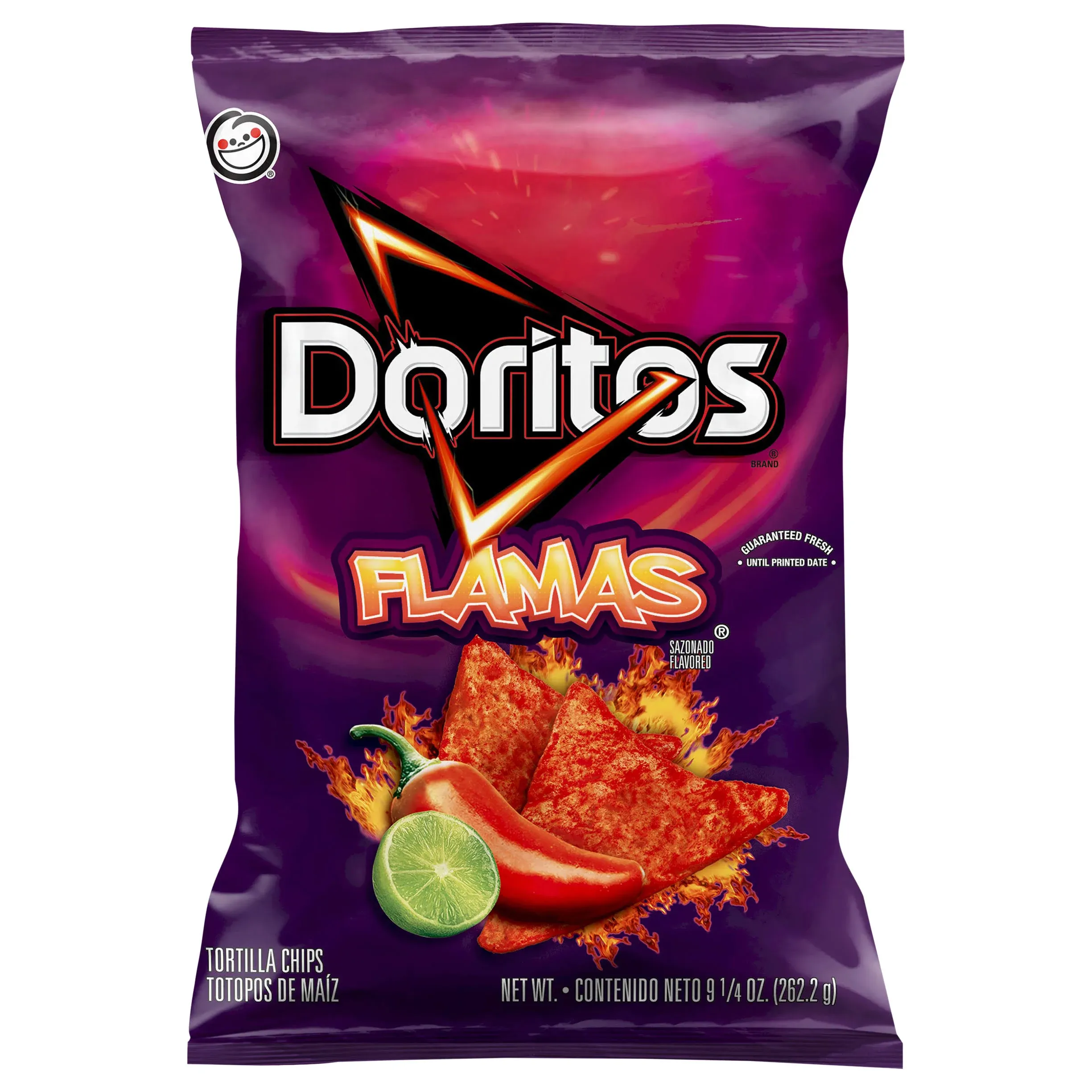 Doritos Flamas Flavored Tortilla Chips Net Wt 10 Oz Snack Care Package (2)