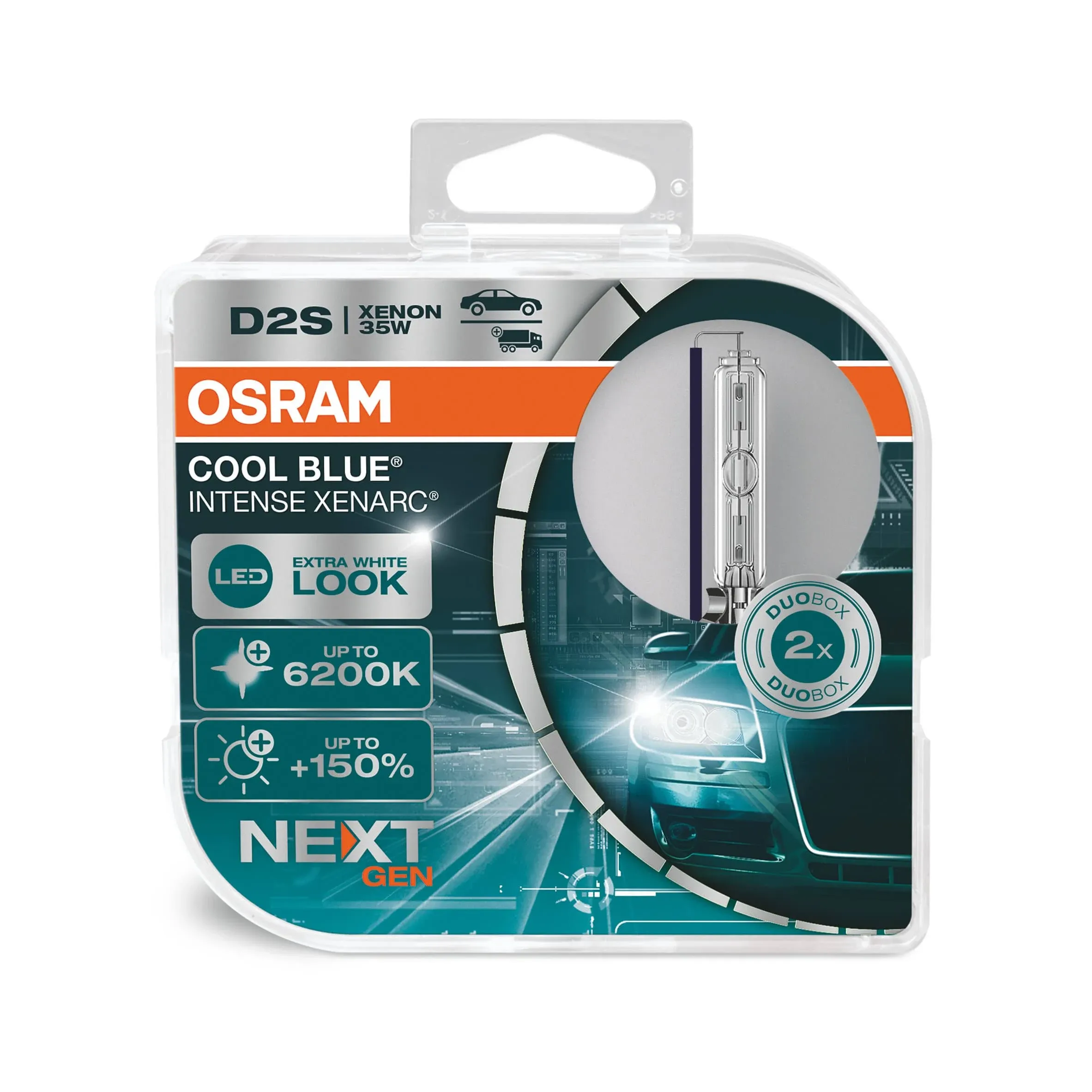 D2S: Osram 66240CBN (6200K / Duobox)