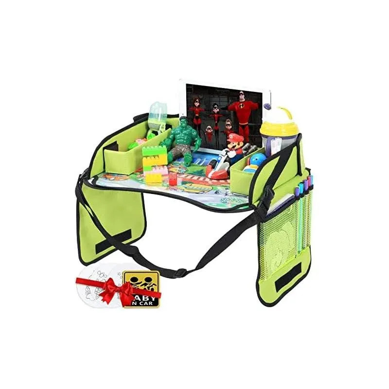 Innokids Kids Travel Lap Tray Children Car Seat Activity Snack and Play Tray Desk ...