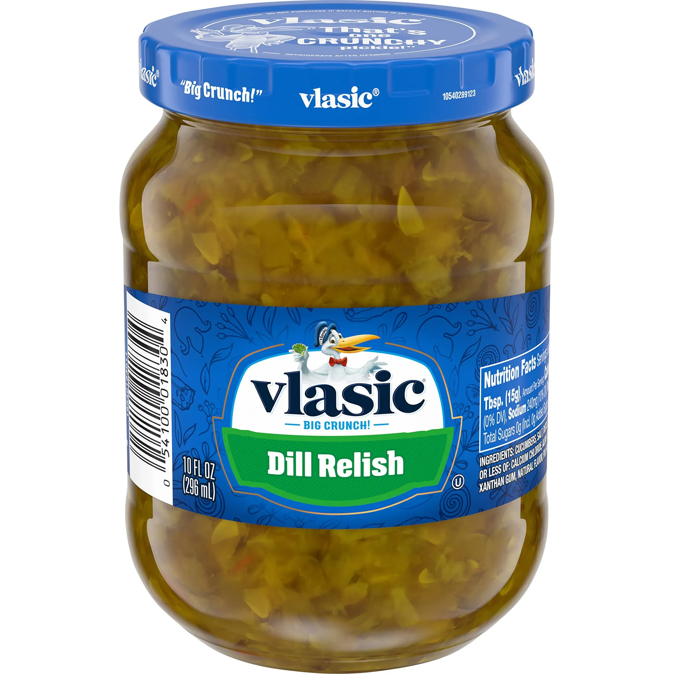 Vlasic Dill Relish, Keto Friendly, 12 - 10 Ounce Jars (Pack of 12)