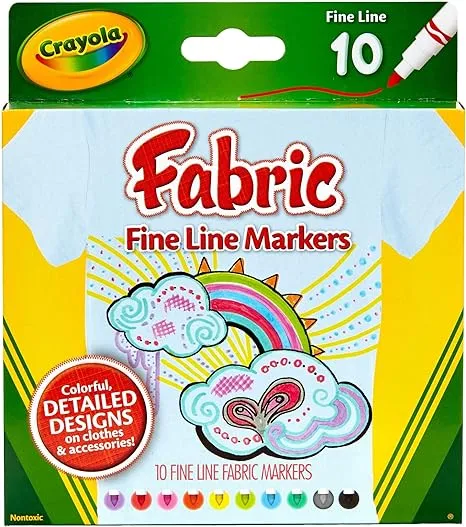 Crayola Fabric Fine Line Markers