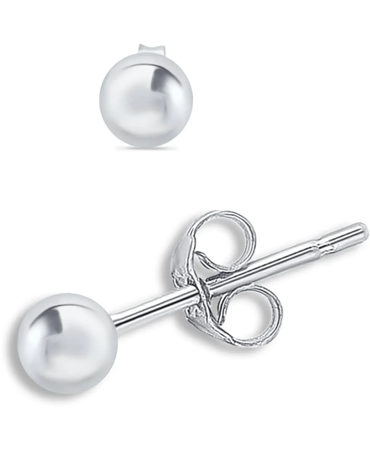 Giani Bernini Ball Stud Earrings(6 mm) in Sterling Silver