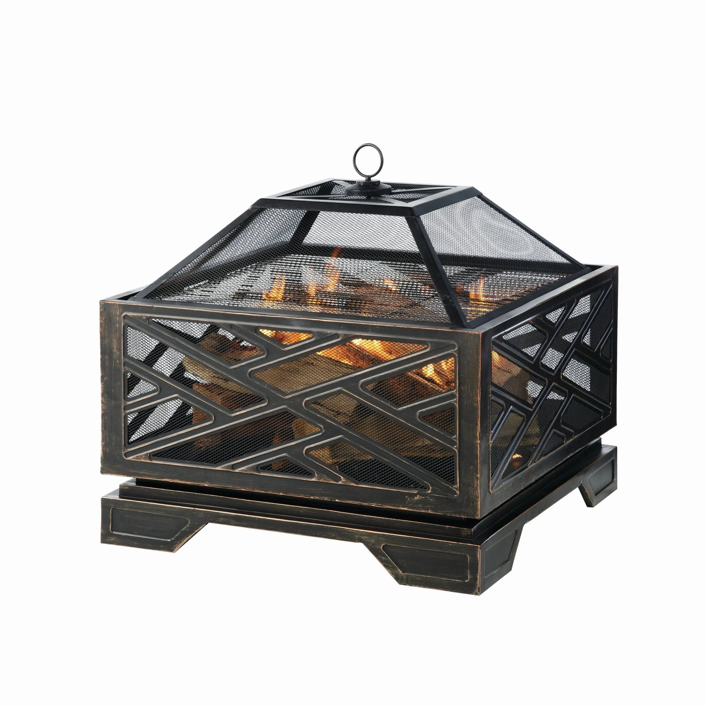 Pleasant Hearth Martin Deep Bowl Wood Burning Fire Pit