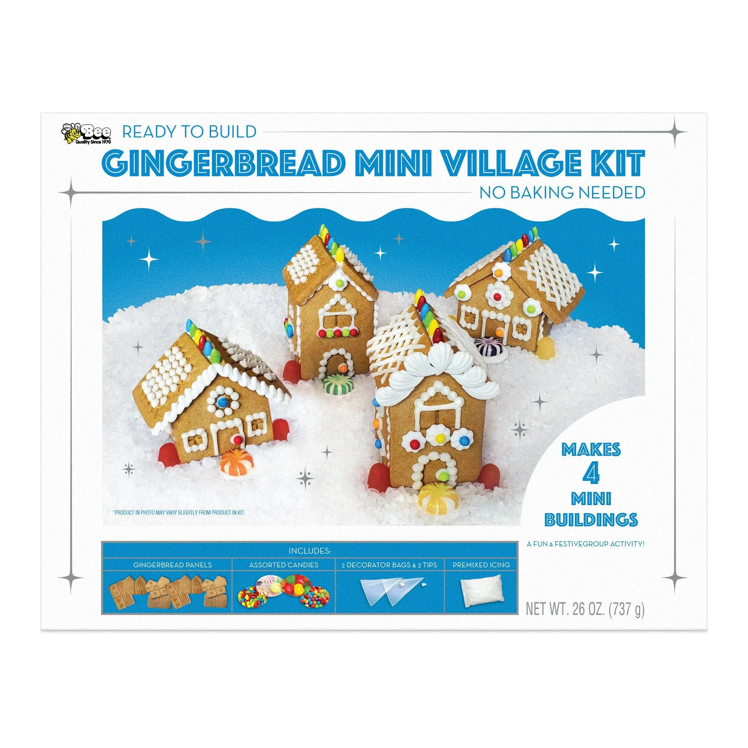 Bee Gingerbread Mini Village Kit