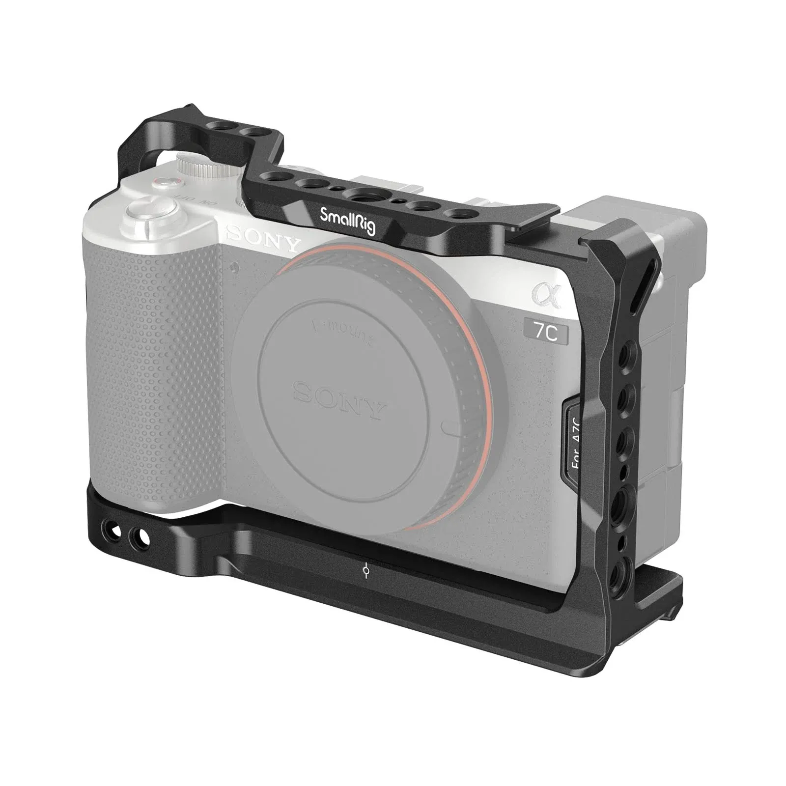 SmallRig A7C Aluminum Alloy Full Cage Camera for Sony A7C, Integrated Cold Shoe, with Quick Release Plate for Arca-Swiss and Locating Holes for ARRI - 3081B