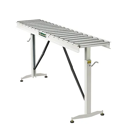 HTC Roller Adjustable Folding Conveyor Table HRT-70 66"L x 15"W - 500 lb. Capacity