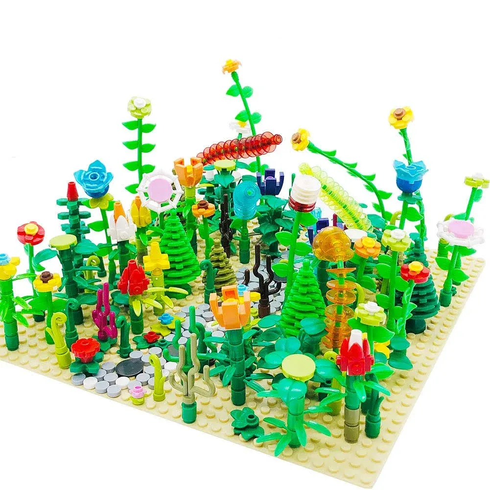 Taken All Botanical Garden Building Sets Parts,Plants Trees Jungle Flowers Leaves ...