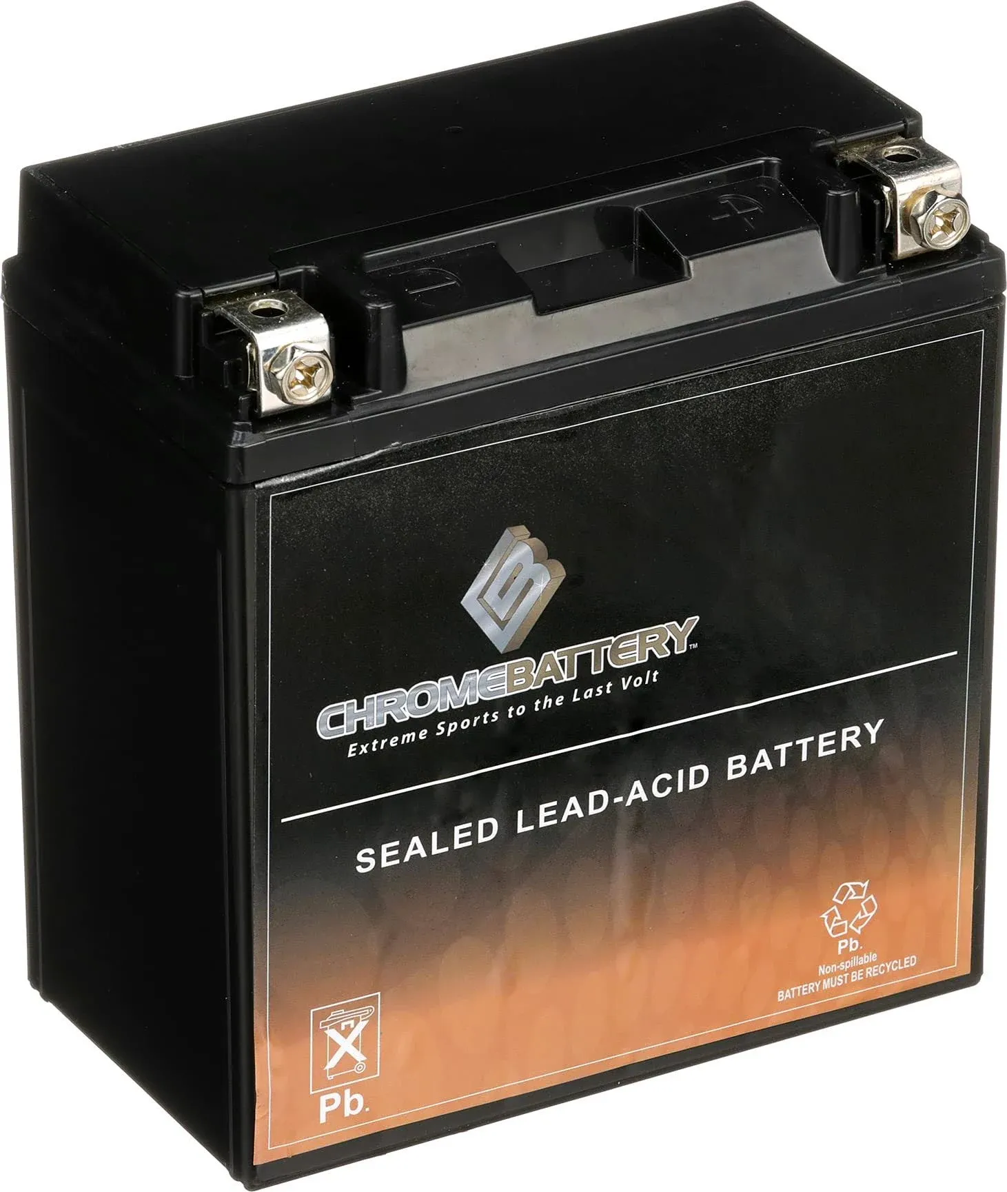 Chrome Pro Battery YTX12-BS Motorcycle Battery