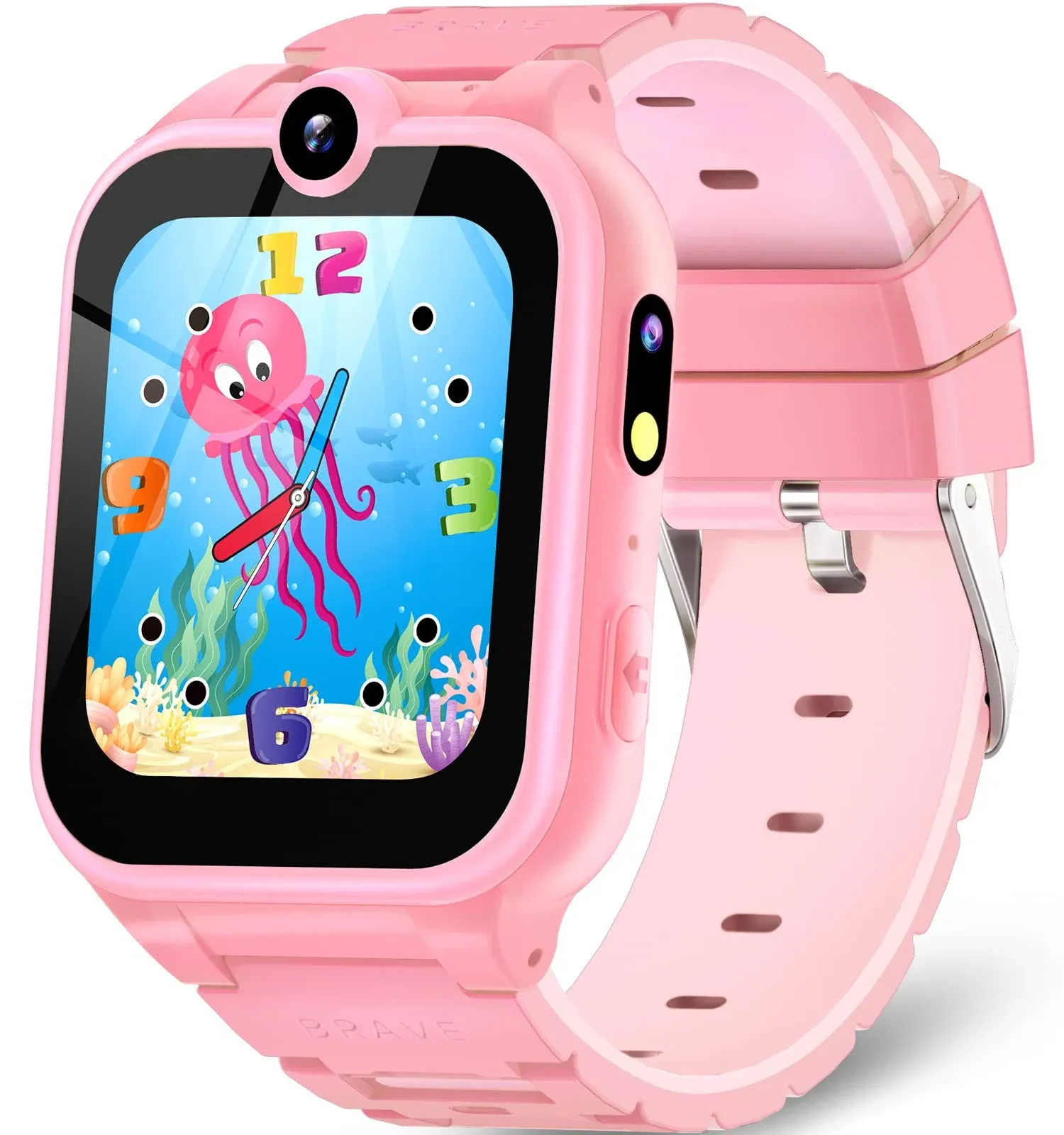  Smart Watch for Kids, Kids Watch Toy Gifts for Girls Age 3-12, Pink