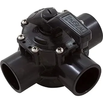 Waterway Plastics TruSeal 3-Way Swimming Pool Diverter Valve for 1½" or 2” PVC Made of Durable CPVC 600-7200-CPVC