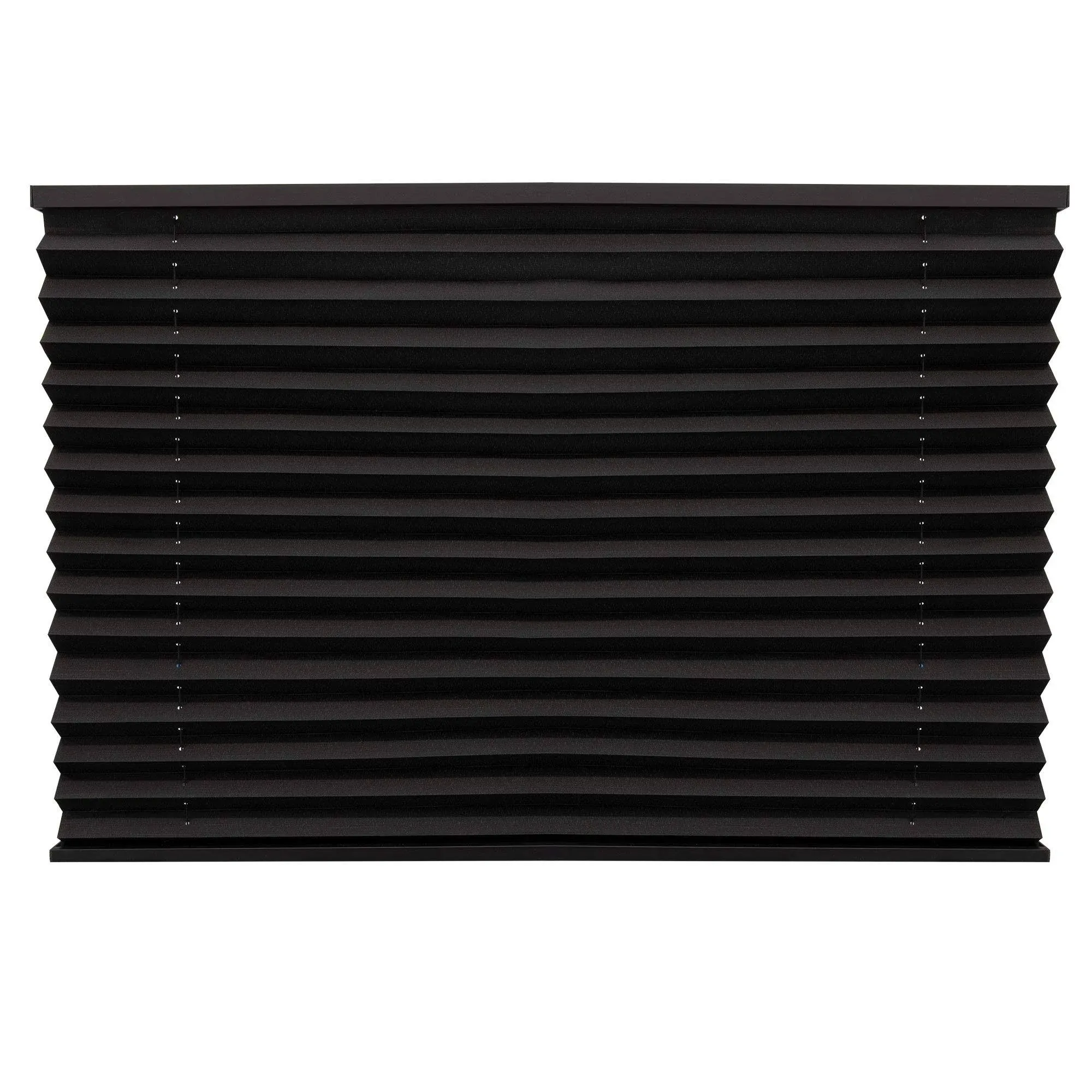 RV Pleated Shades In Black 50&#034;W X 38&#034;H Campers