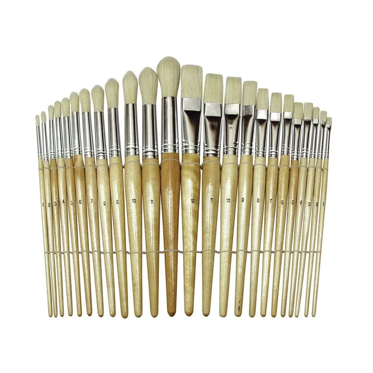 Artecho 24 PCS Paint Brushes for Acrylic Painting, Acrylic Paint Brushes for Oil, Watercolor, Acrylic, Gouache and Canvas Painting