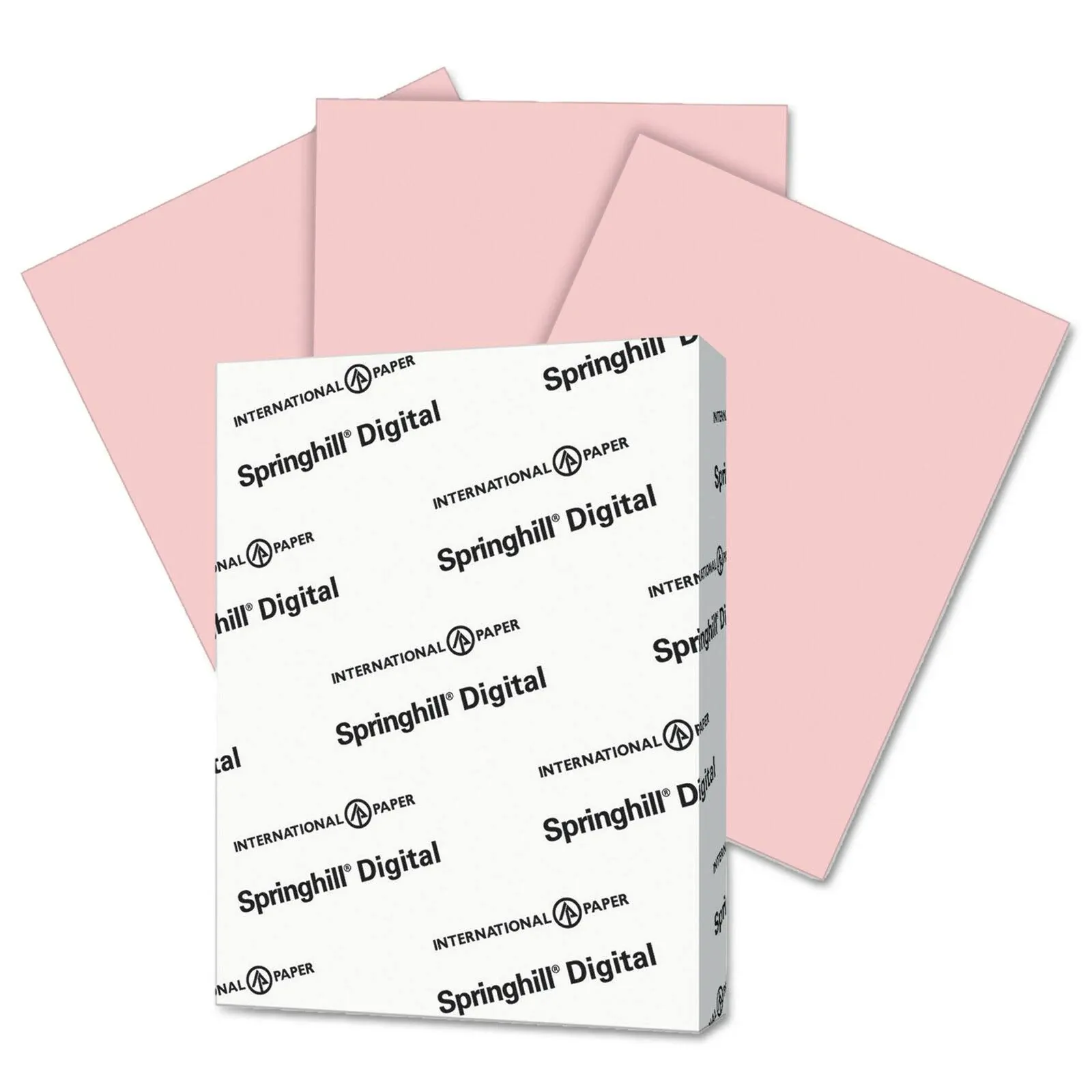 Springhill 8.5” x 11” Pink Colored Cardstock Paper, 67lb Vellum Bristol, 147gsm, 250 Sheets (1 Ream) – Premium Lightweight Cardstock, Vellum Printer Paper with Textured Finish – 076000R