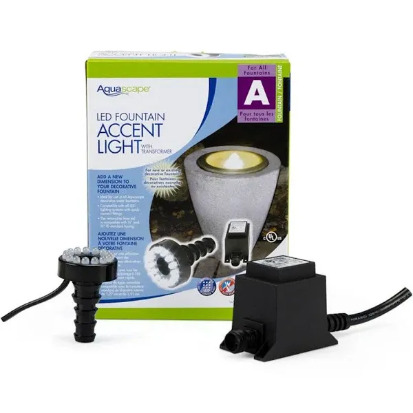 Aquascape Fountain Accent Light with Transformer, Black