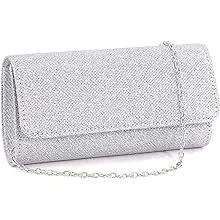 Naimo Flap Dazzling Small Clutch Bag Evening Bag With Detachable Chain