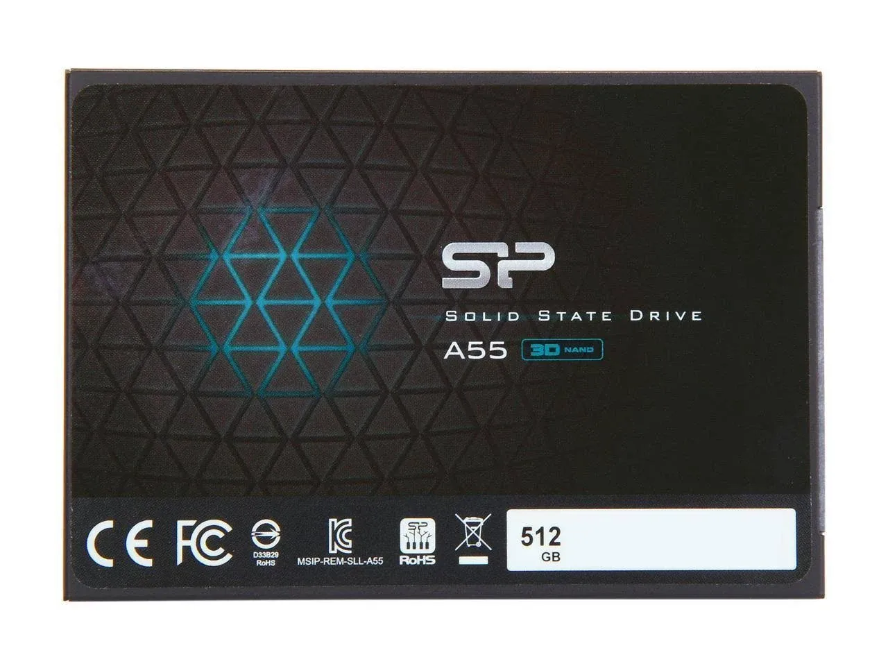 Silicon Power 512GB Ace A55 2.5" SATA III 3D NAND Internal Solid State Drive (SSD) SU512GBSS3A55S25NE