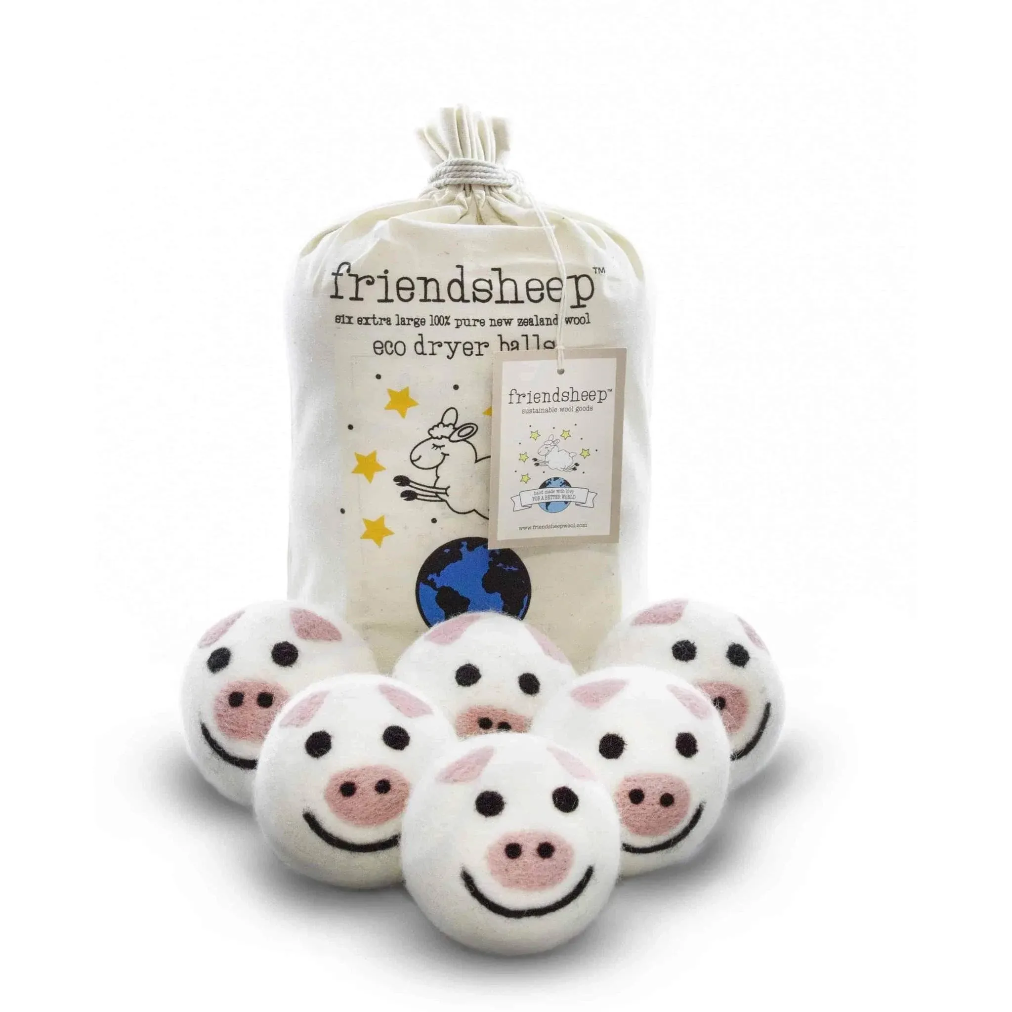 Friendsheep Piggy Band Eco Dryer Balls