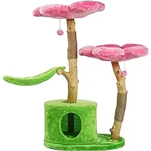 KBSPETS Floral 45-in Sisal Cat Tree, Azalea