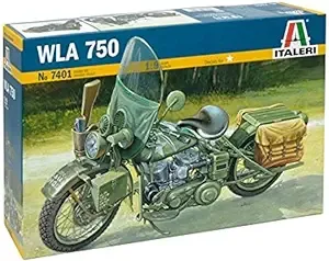 WWII WLA 750 US Army Motorcycle 1/9 Italeri