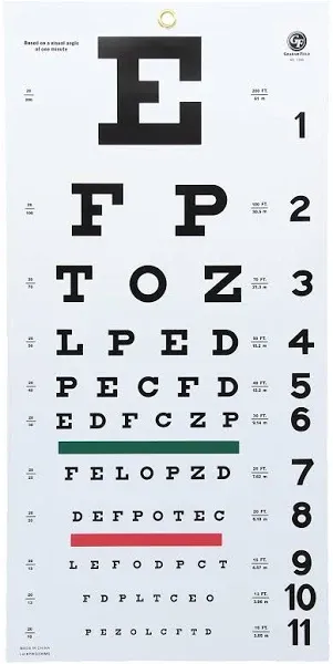 Graham Field Health Snellen Eye Chart