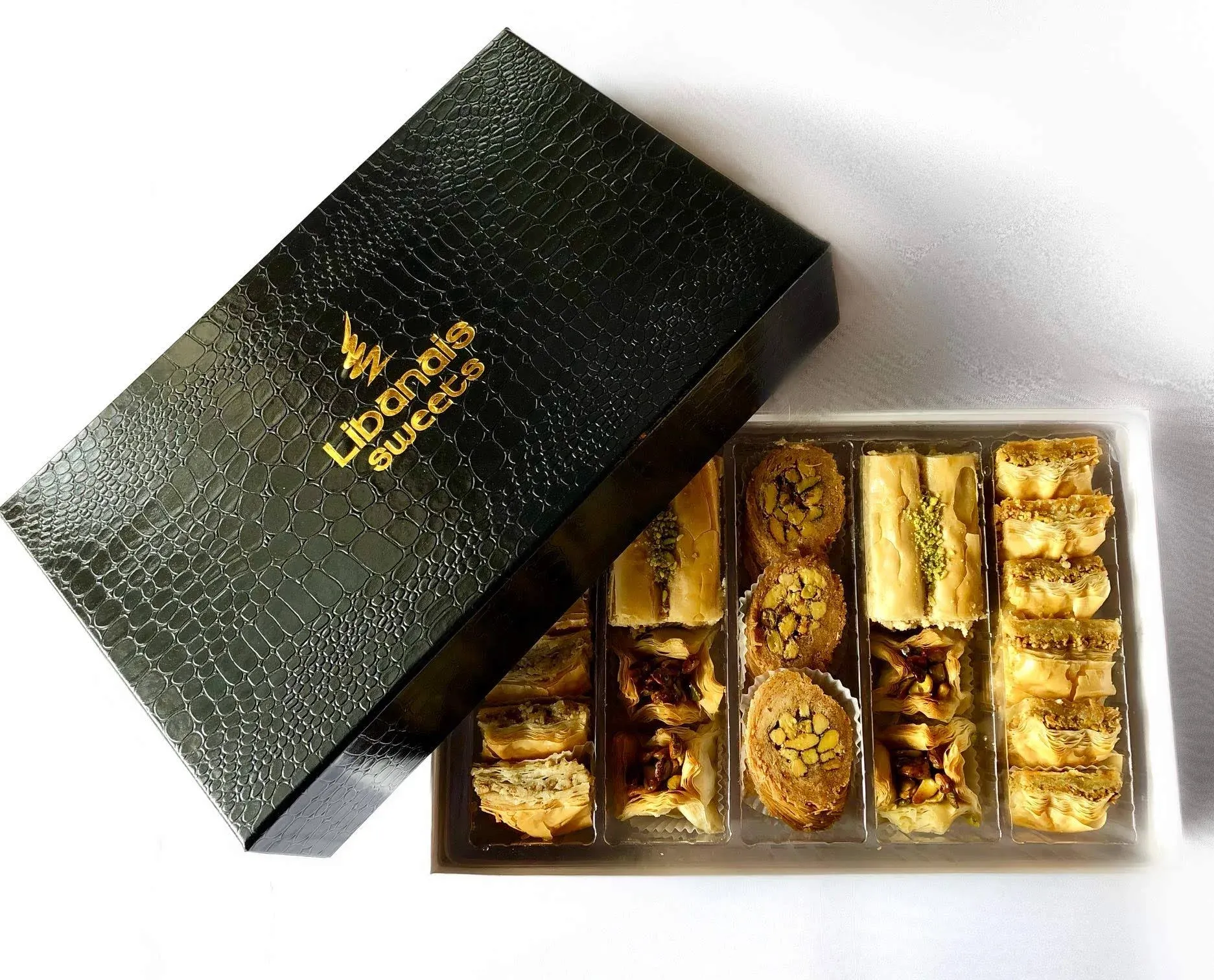 Baklava Gift Box 30 Pc. Signature Collection (Black/White/Red)