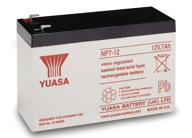 Yuasa NP7-12FR-NP7-12FR FLAME RETARDANT SLA BATTERY 12V 7AH -REPLACES UB1270 / P