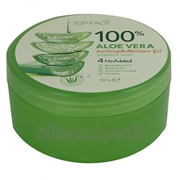 TOPFACE 100% Aloe Vera Soothing & Moisture Gel 300g,10.58 Oz