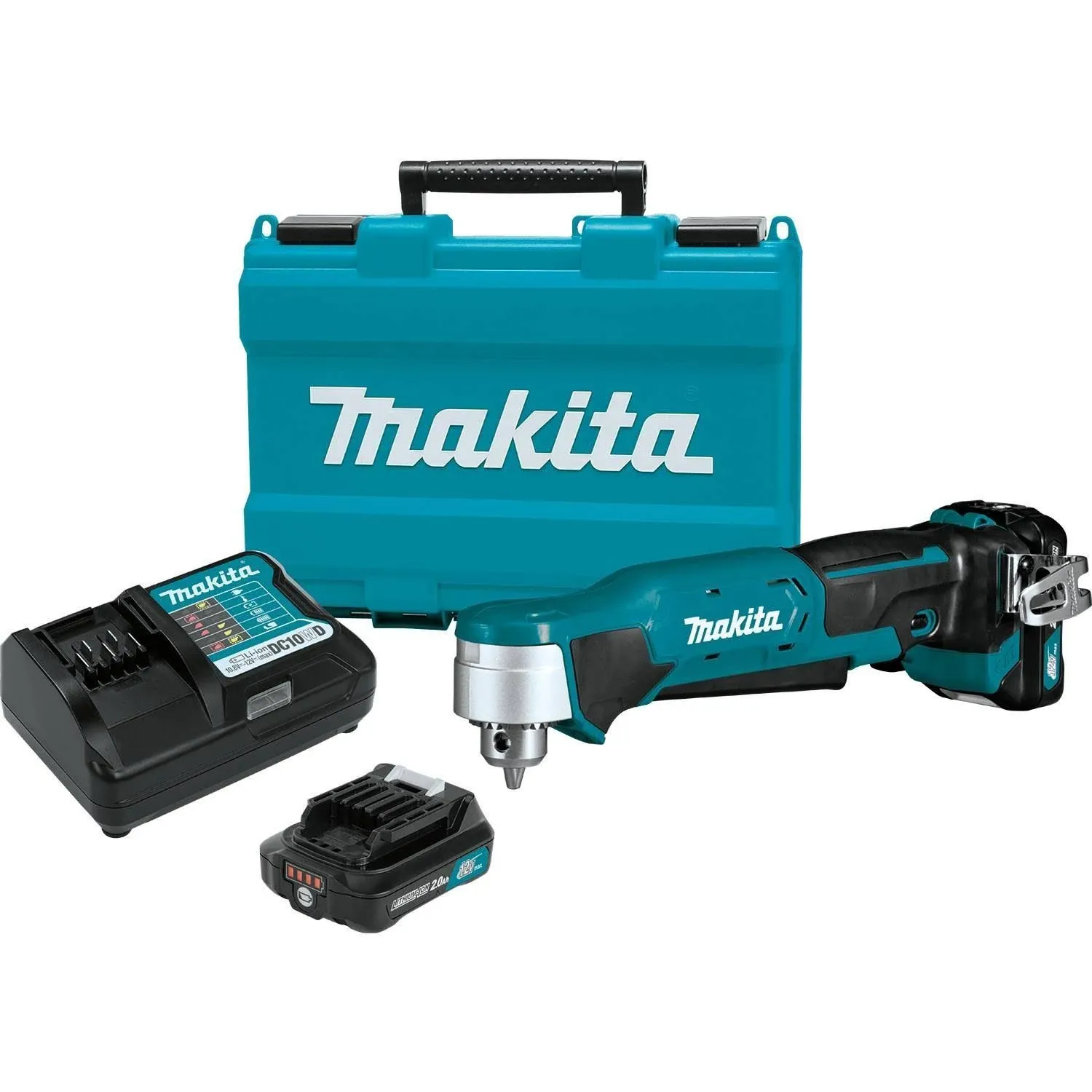 Makita AD03R1 12V Max CXT Lithium-Ion Cordless 3/8" Right Angle Drill Kit