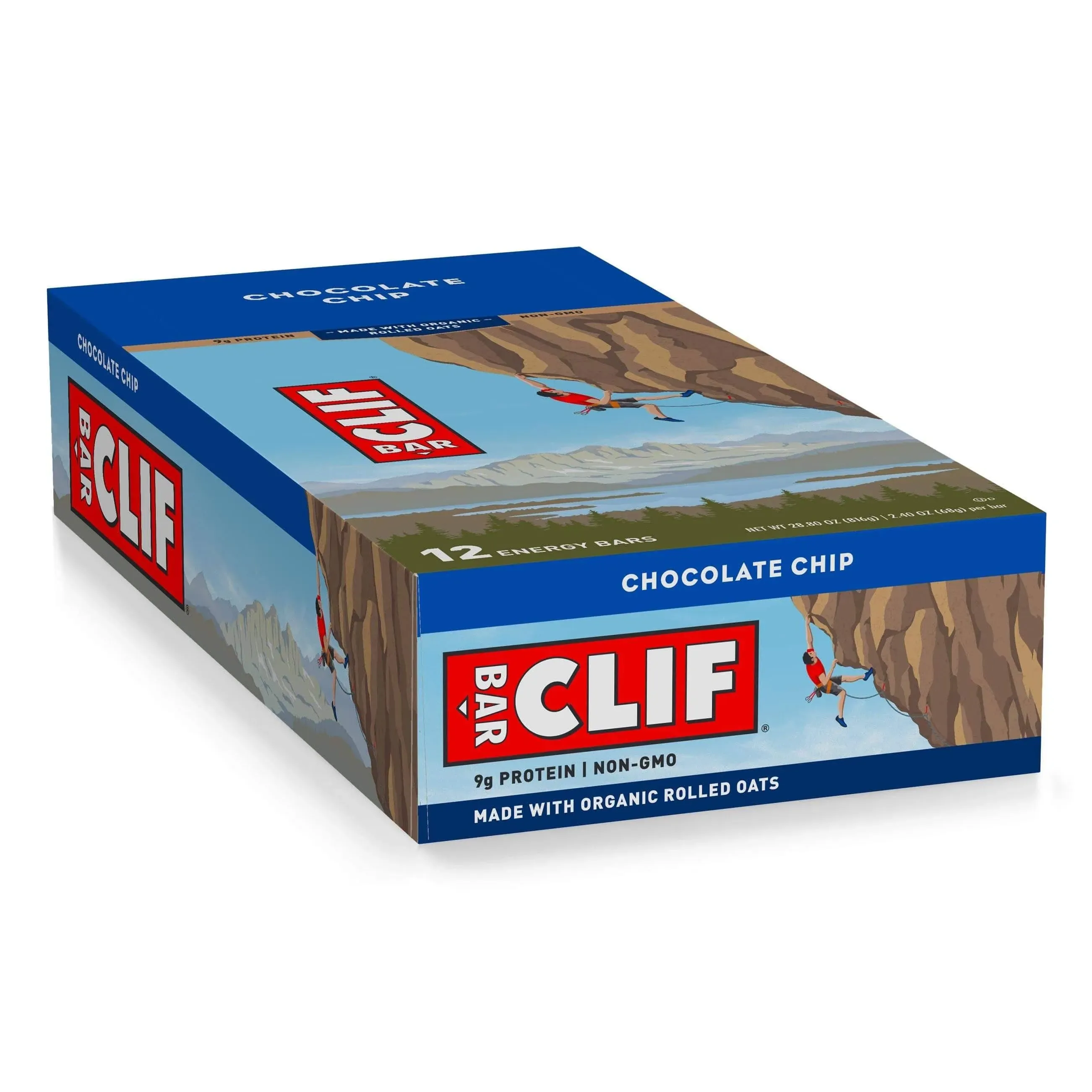 Clif Bar Chocolate Chip Energy Bar, 2.4 oz., 12 Bars/Box (CCC160004) | Staples