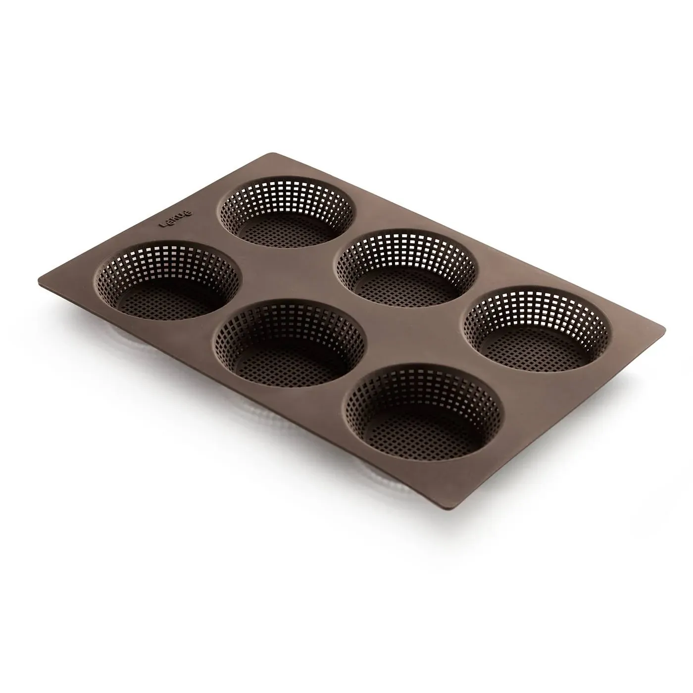 Lekue Silicone Perforated Bread Roll Pan, Brown