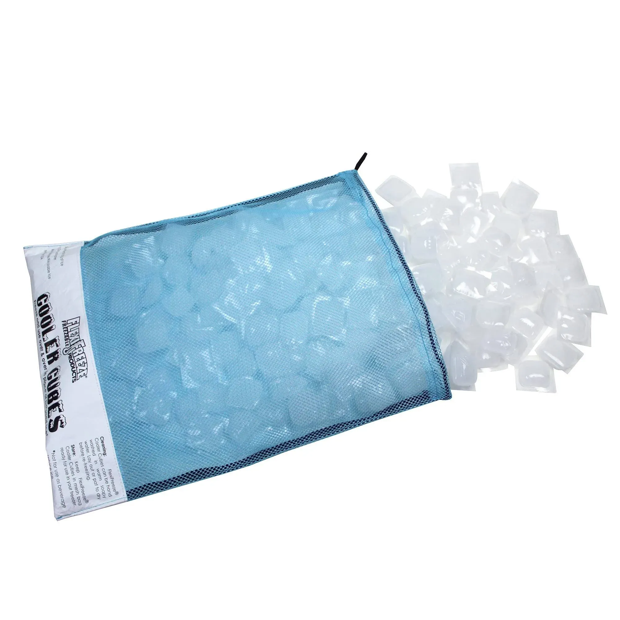 Cooler Cubes Bag of Ice - Reusable Refreezable Eco Friendly Ice Cubes