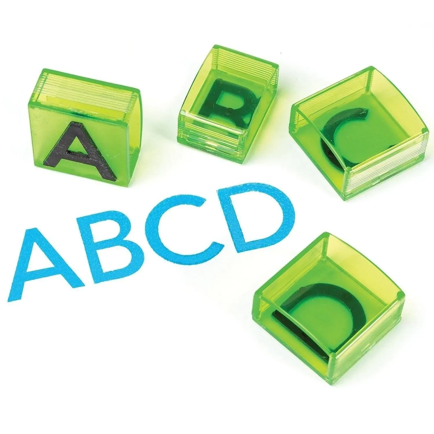 Educational Insights See and Stamp - Transparent Jumbo Uppercase Alphabet Stamps