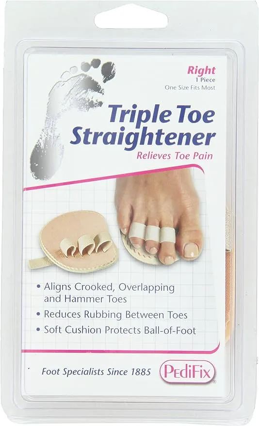 PediFix Triple Toe Straightener, Right Foot