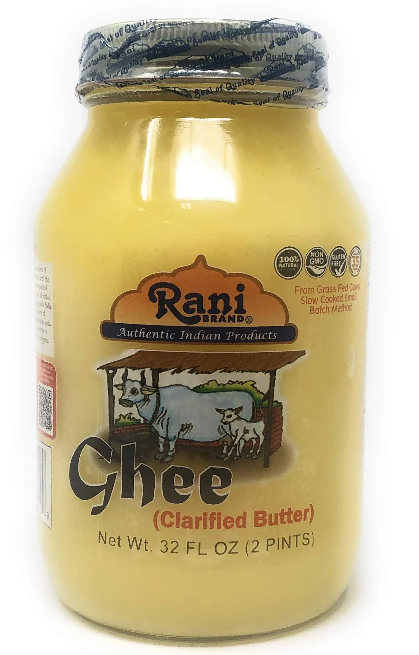 Rani Pure Natural Ghee from Grass Fed Cows Clarified Butter 2lbs 32