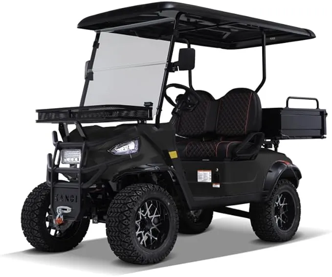 Kandi America 2 Passenger Electric Cart with Powerful 5,000-Watt Electric Motor – Electric Work Vehicle with Dump bin – Electric ATV UTV – Heavy Duty Cart – Electric Passenger Cruiser - EV