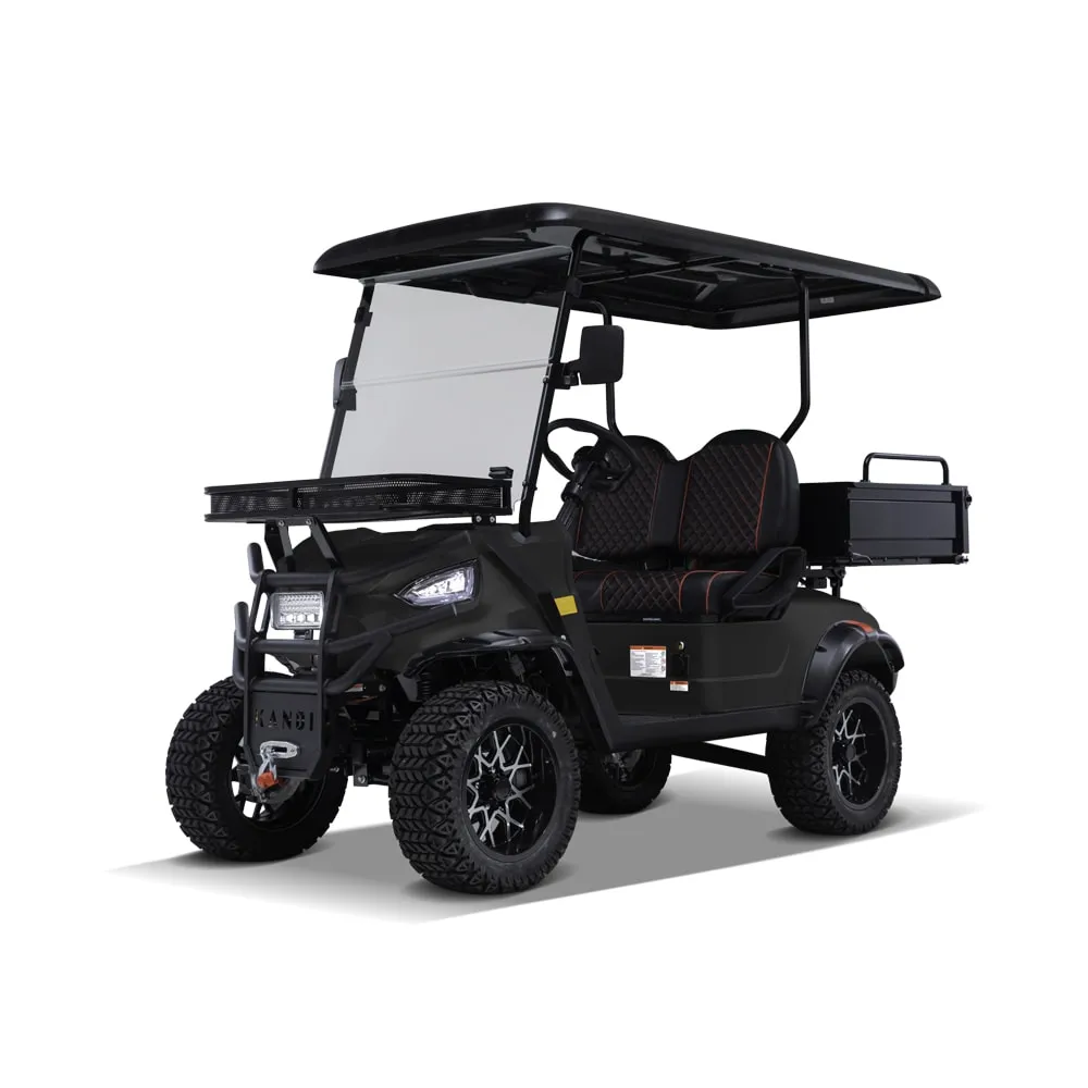 Kandi America 2 Passenger Electric Cart with Powerful 5,000-Watt Electric Motor – Electric Work Vehicle with Dump bin – Electric ATV UTV – Heavy Duty Cart – Electric Passenger Cruiser - EV