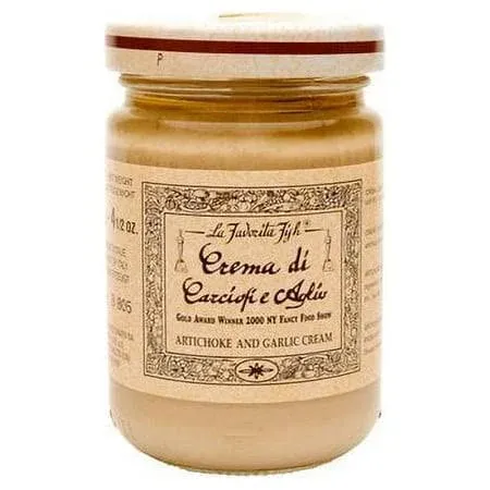 La Favorita Artichoke and Garlic Cream Spread, 4.59 Oz. Jar