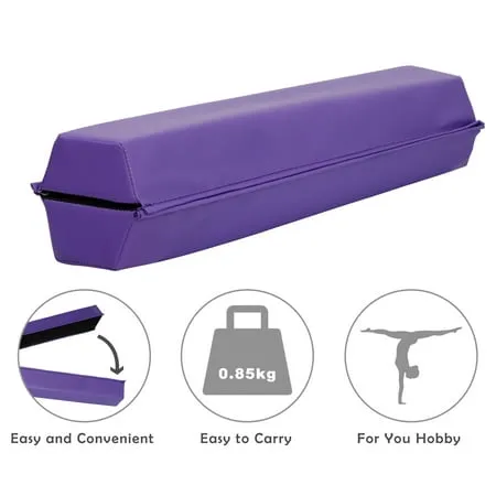 Balance Beam Skill 6ft Folding Performance Training Gymnastics Floor Home