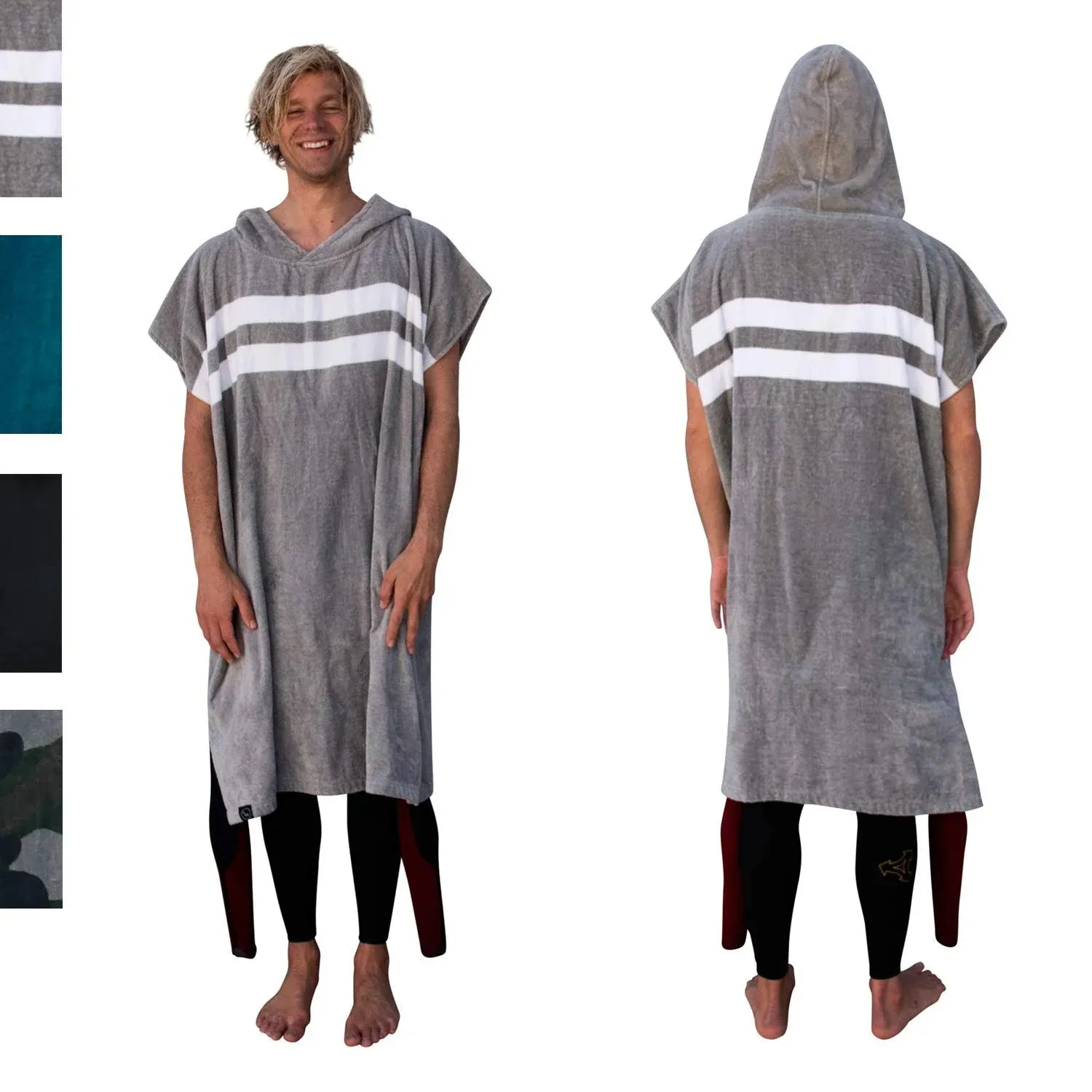 Ho Stevie! Surf Poncho - Warm and Soft - Easily Change in/Out of Wetsuit Without Towel Falling Down