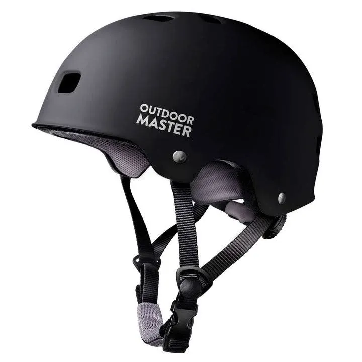 Outdoor Master Skateboard Helmet Vs Bike Helmet Black