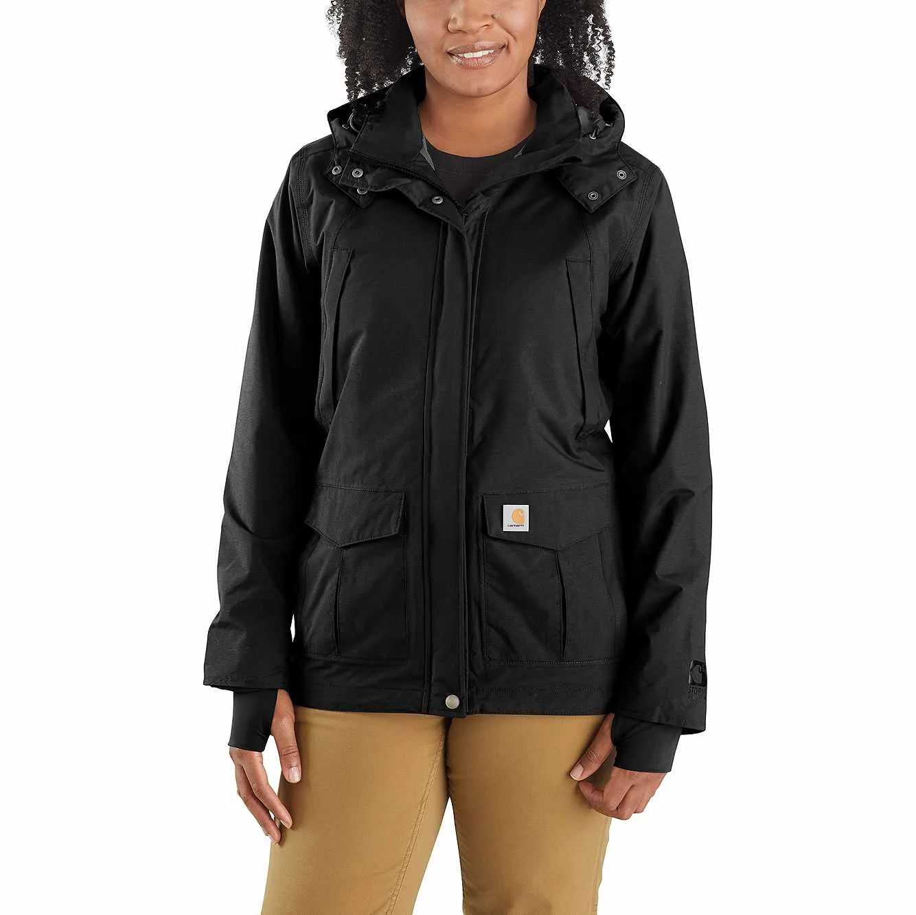 Carhartt Women's Women's Storm Defender Relaxed Fit Heavyweight Jacket - 1 Warm Rating | Black | Xs