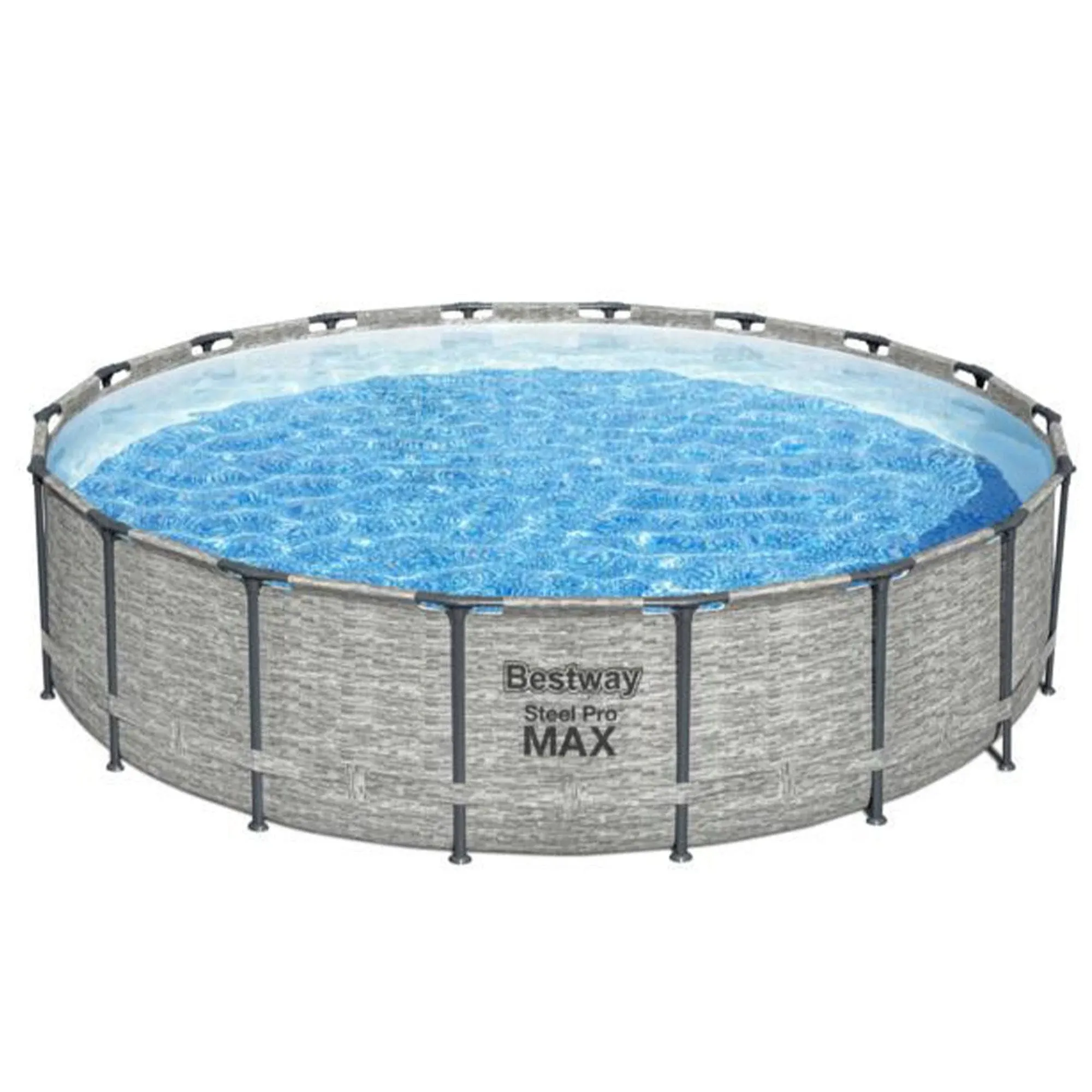 Bestway 18&#039; x 48&#034; Round Steel Pro MAX Hard Side Family Pool Set (Open Box)