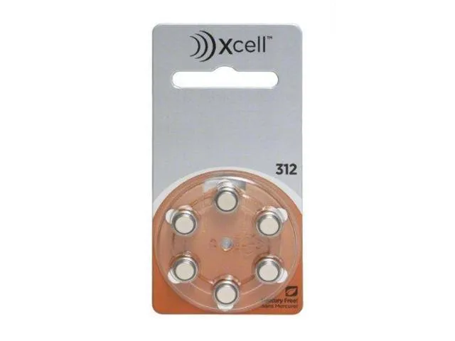 Rayovac Mercury Free Xcell Hearing Aid Batteries