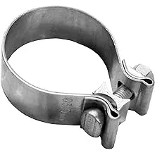 Exhaust Clamp - Accuseal - Band Clamp - 2-1/2 in Diameter - 1 in Wide Band - Stainless - Natural - Each