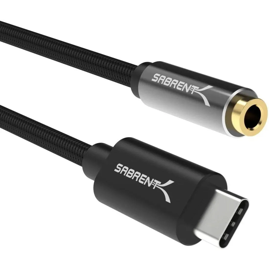 SABRENT USB Type-C to 3.5mm Audio Jack Active Adapter